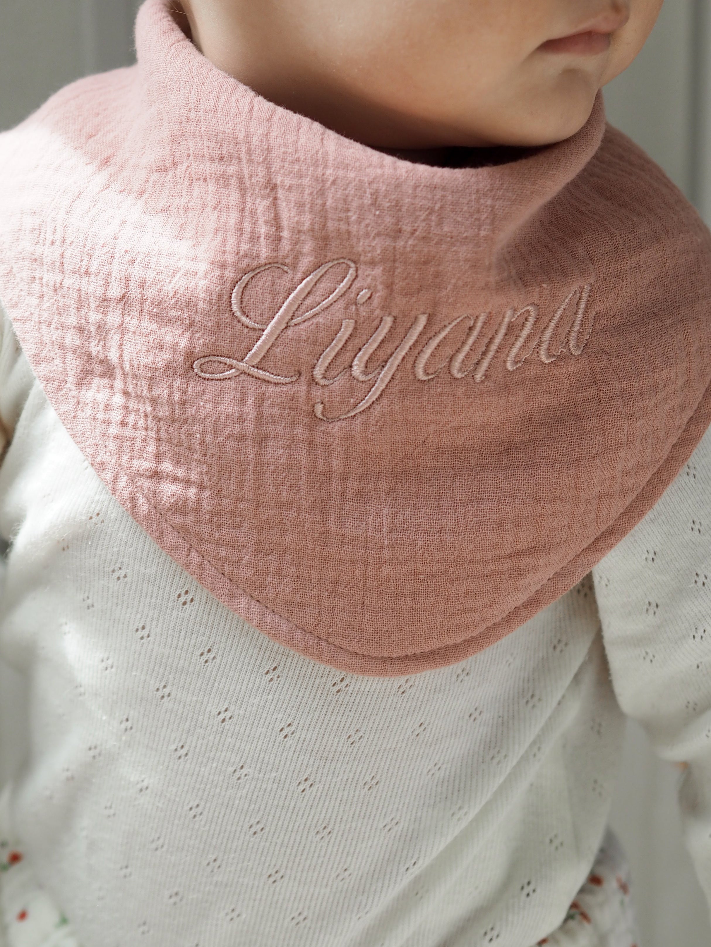 Hagesmække i Økologisk Muslin – 2-pak | Rosa/Beige