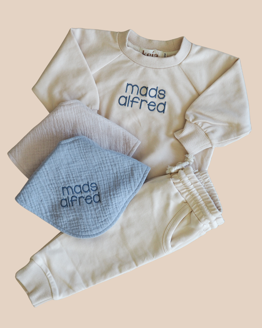 Crew Set 2-delt i Økologisk Bomuld | Beige