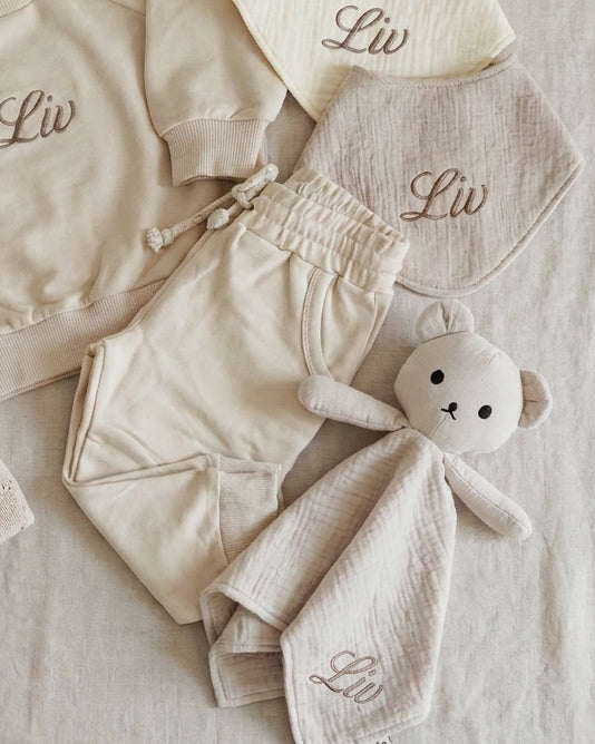 Nusseklud i Økologisk Muslin | Beige