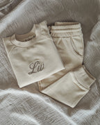 Crew Set 2-delt i Økologisk Bomuld | Beige